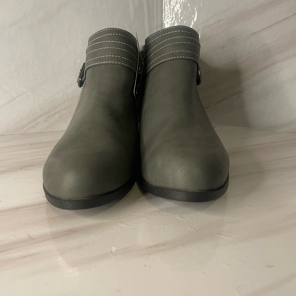 Elegant Gray Ankle Booties